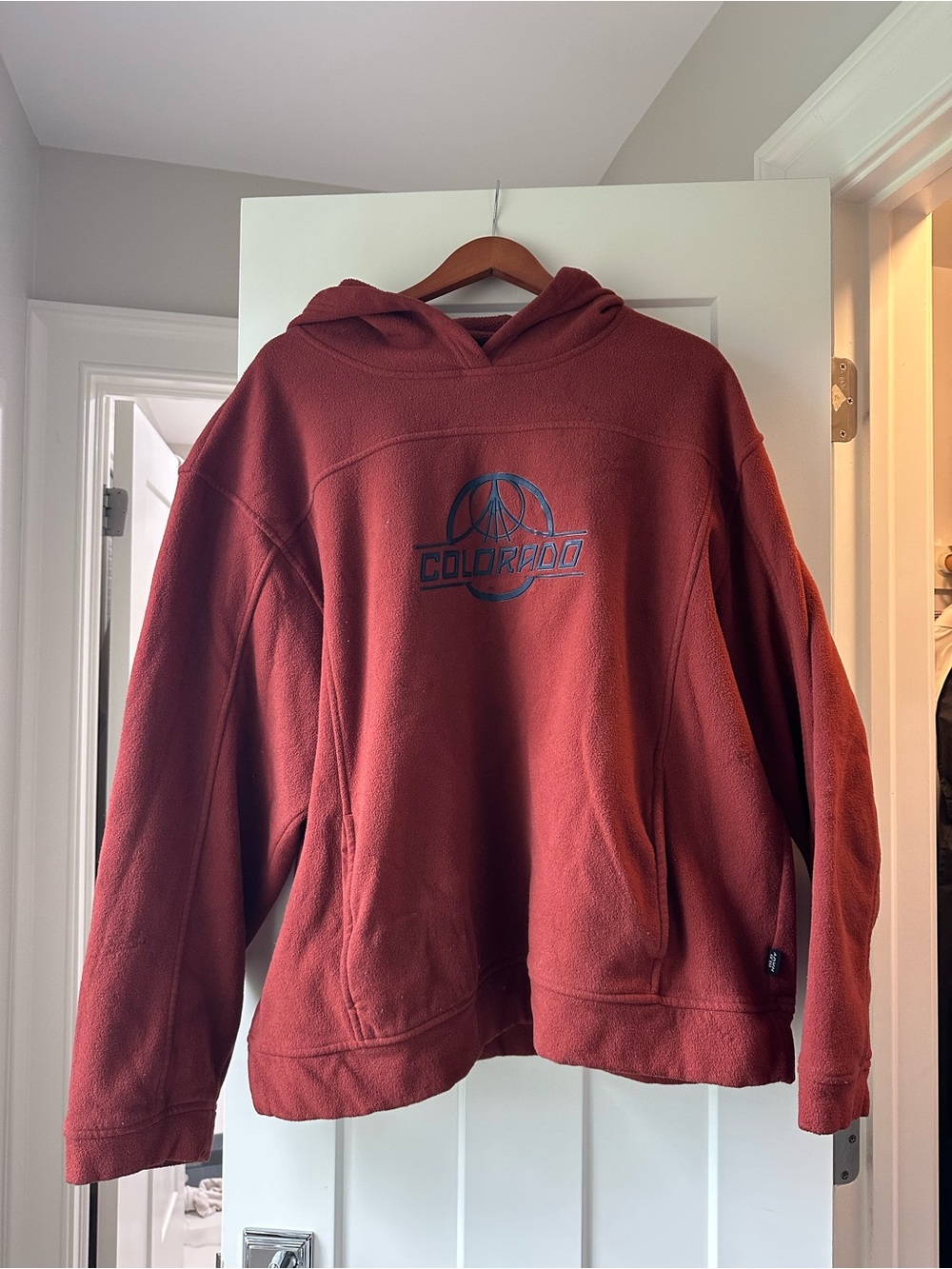 Old Navy Rust Red Colorado Logo Crewneck Hoodie
